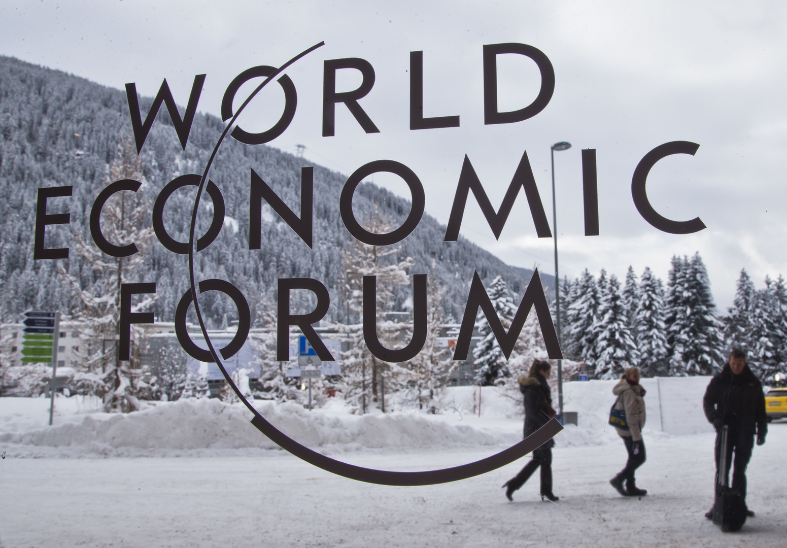 Logotipo del Foro Económico Mundial (WEF, por sus siglas en inglés) (AP)