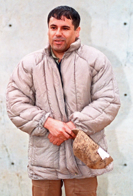 “El Chapo” Guzmán en 1993 es presentado ante la prensa.