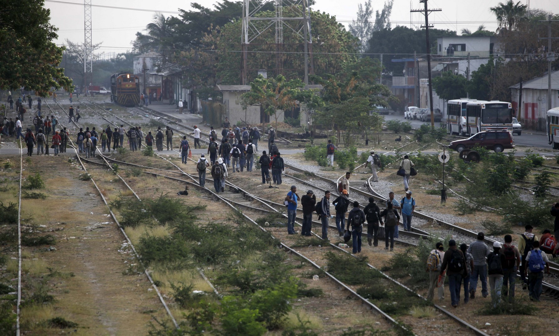 Flujo de migrantes centroamericanos por Oaxaca (AP, Archivo)