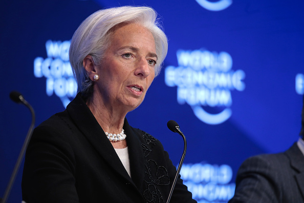 Christine Lagarde en el Foro Económico Mundial (Getty Images)