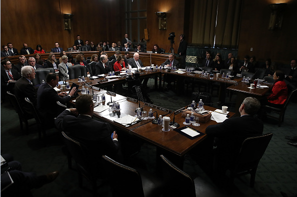 Los miembros del Comité Judicial del Senado participan en el comité sobre la nominación del senador Jeff Sessions para ser el próximo Fiscal General de los Estados Unidos.