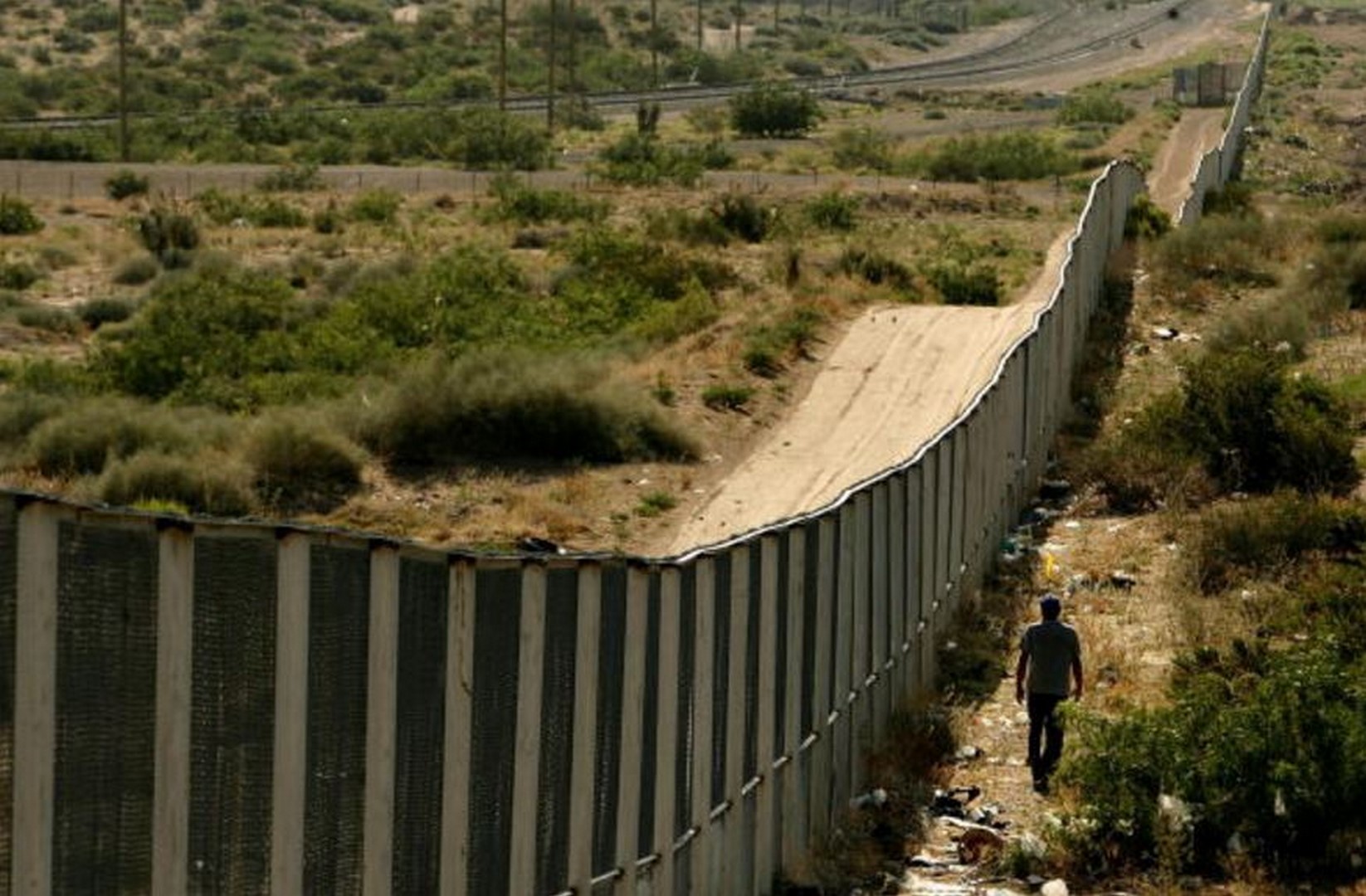 Muro fronterizo entre Estados Unidos y México (Getty Images, Archivo)