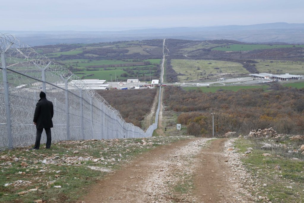 Valla fronteriza entre Bulgaria y Turquía 