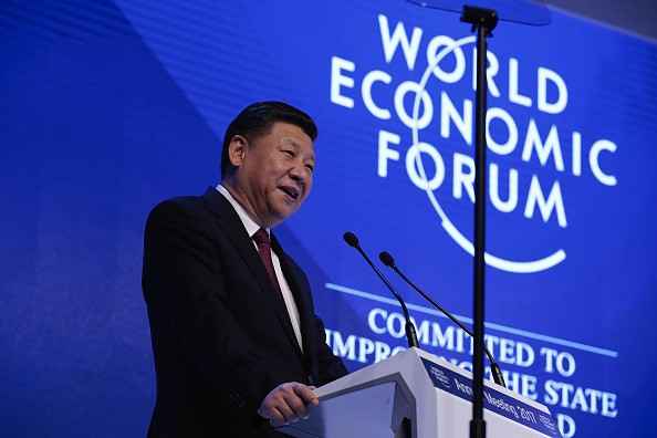Xi Jinping en el Foro Económico Mundial (Getty Images)