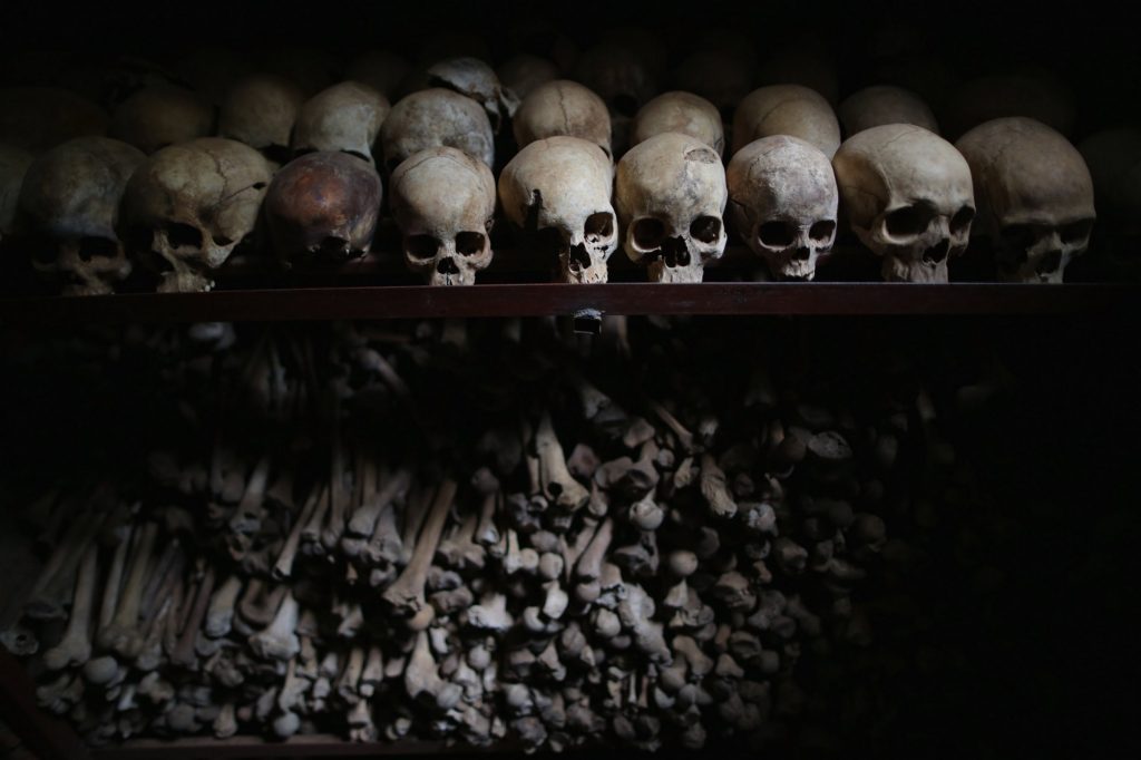 Víctimas del genocidio en Ruanda