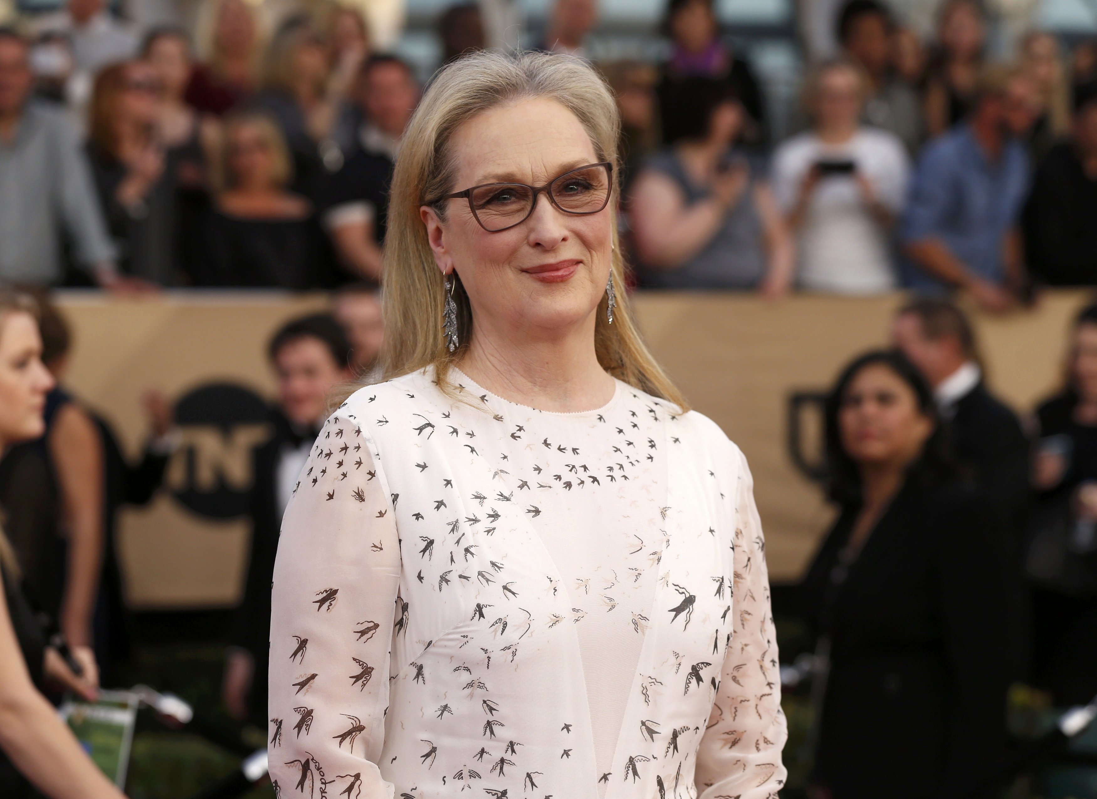 La actriz Meryl Streep llega las XXIII entrega de los Screen Actors Guild Awards celebrada en Los Ángeles, California (Reuters/ archivo)