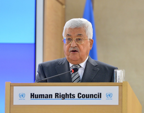 Mahmud Abbas en la 34ª sesión del Consejo de Derechos Humanos de la ONU. (Getty Images)