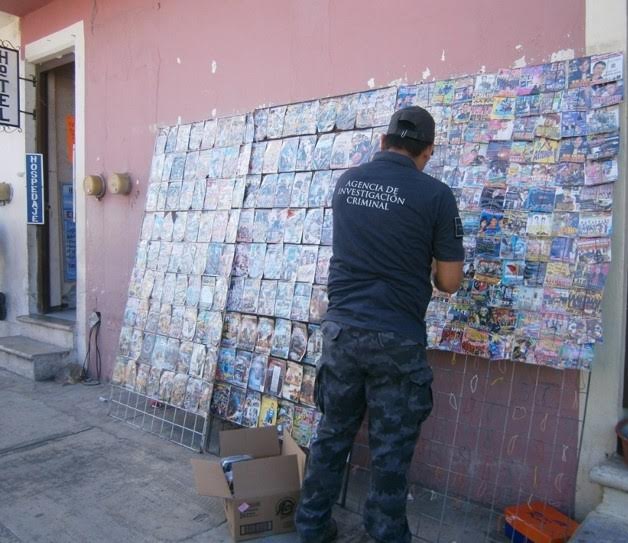 PGR asegura más de 4 mil piezas de material apócrifo en Campeche. (Noticieros Televisa)