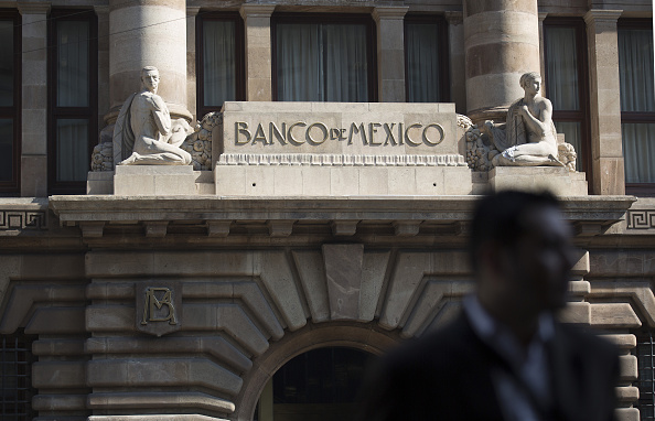 Vista del edificio del Banco de México (Getty Images)
