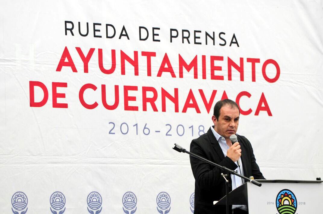 Cuauhtémoc Blanco, alcalde de Cuernavaca, Morelos. (Twitter: @CuauhtemocBco)