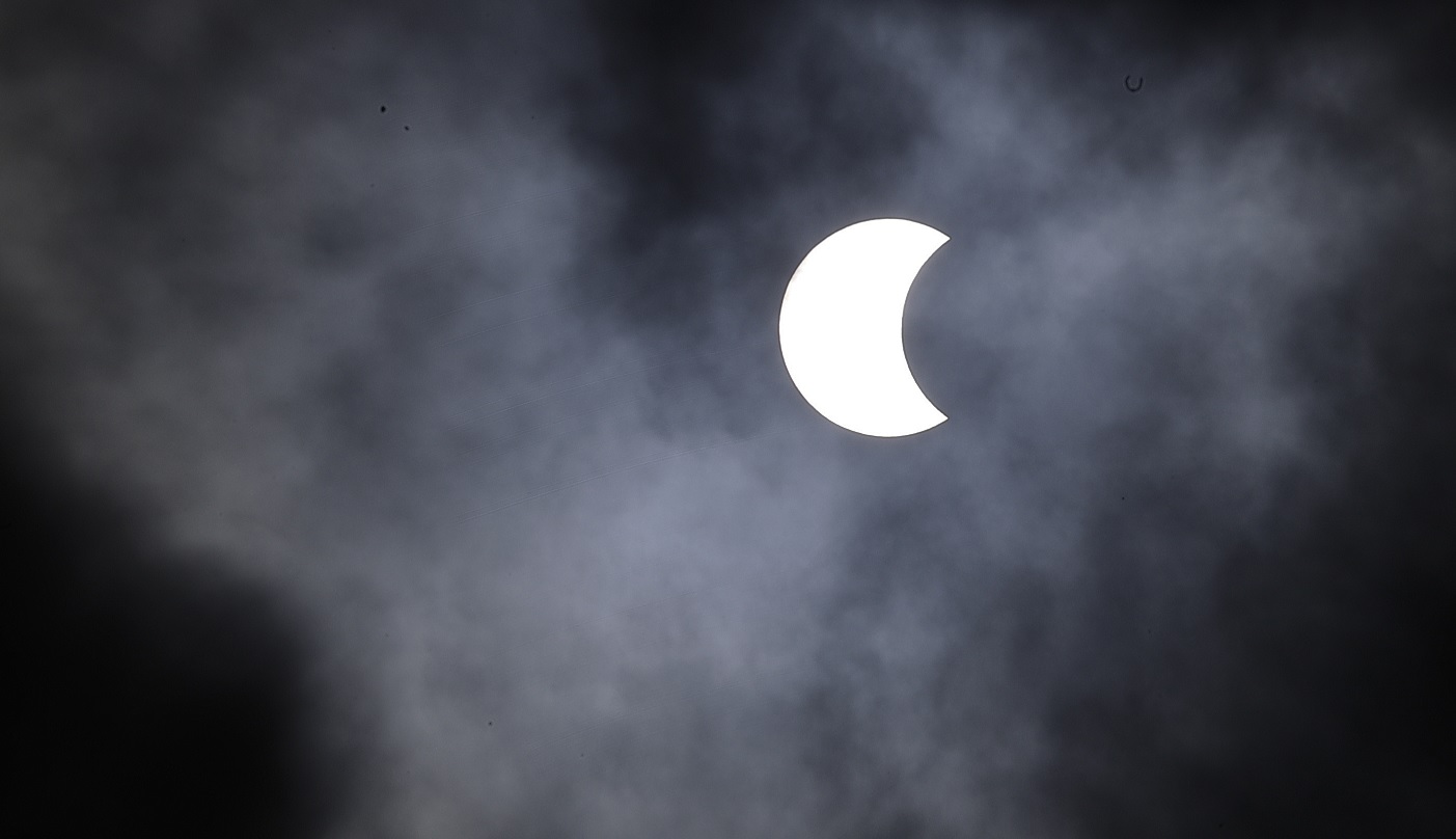 El eclipse solar fue visible en Sao Paulo, Brasil (AP)