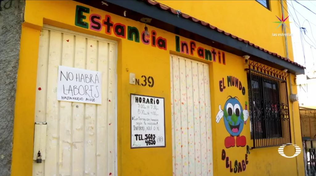 La estancia infantil 'Mundo del Saber'' ubicada en la calle Tehuixtla, delegación Coyoacán, en la Ciudad de México. (Noticieros Televisa)