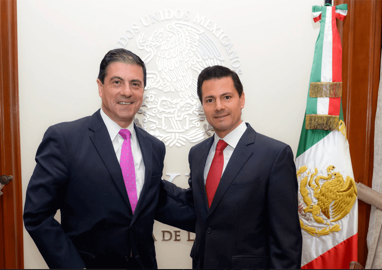 Gerónimo Gutiérrez y Enrique Peña Nieto. (Facebook, Presidencia)