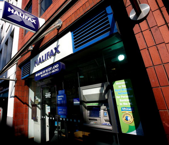 Vista de una sucursal del banco Halifax Bank of Scotland en Londres (Getty Images)