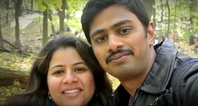 Sunayana Dumala y Srinivas Kuchibhotla, el ciudadano indio muerto en un ataque en Kansas (Noticieros Televisa)