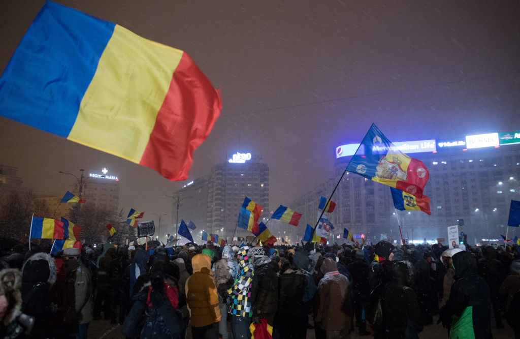 Los manifestantes repudian el gobierno del primer ministro social liberal de Rumania, Sorin Grindeanu.