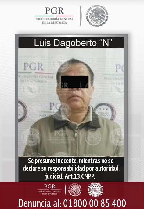 Luis Dagoberto 'N', extraditado por la PGR a Estados Unidos. (PGR)