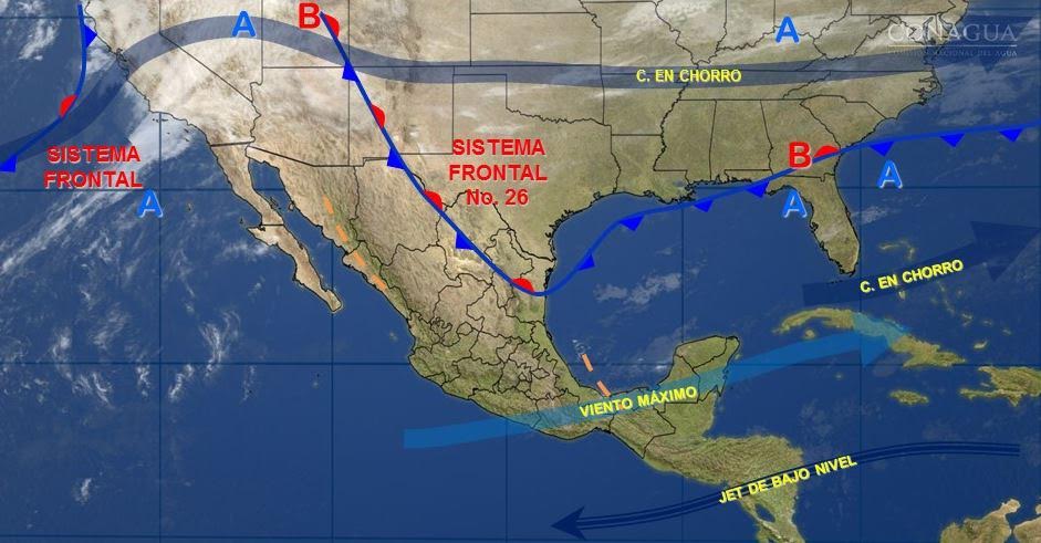 Mapa con el pronóstico del clima para este 3 de febrero; habrá bajas temperaturas en el noreste de México. (SMN)