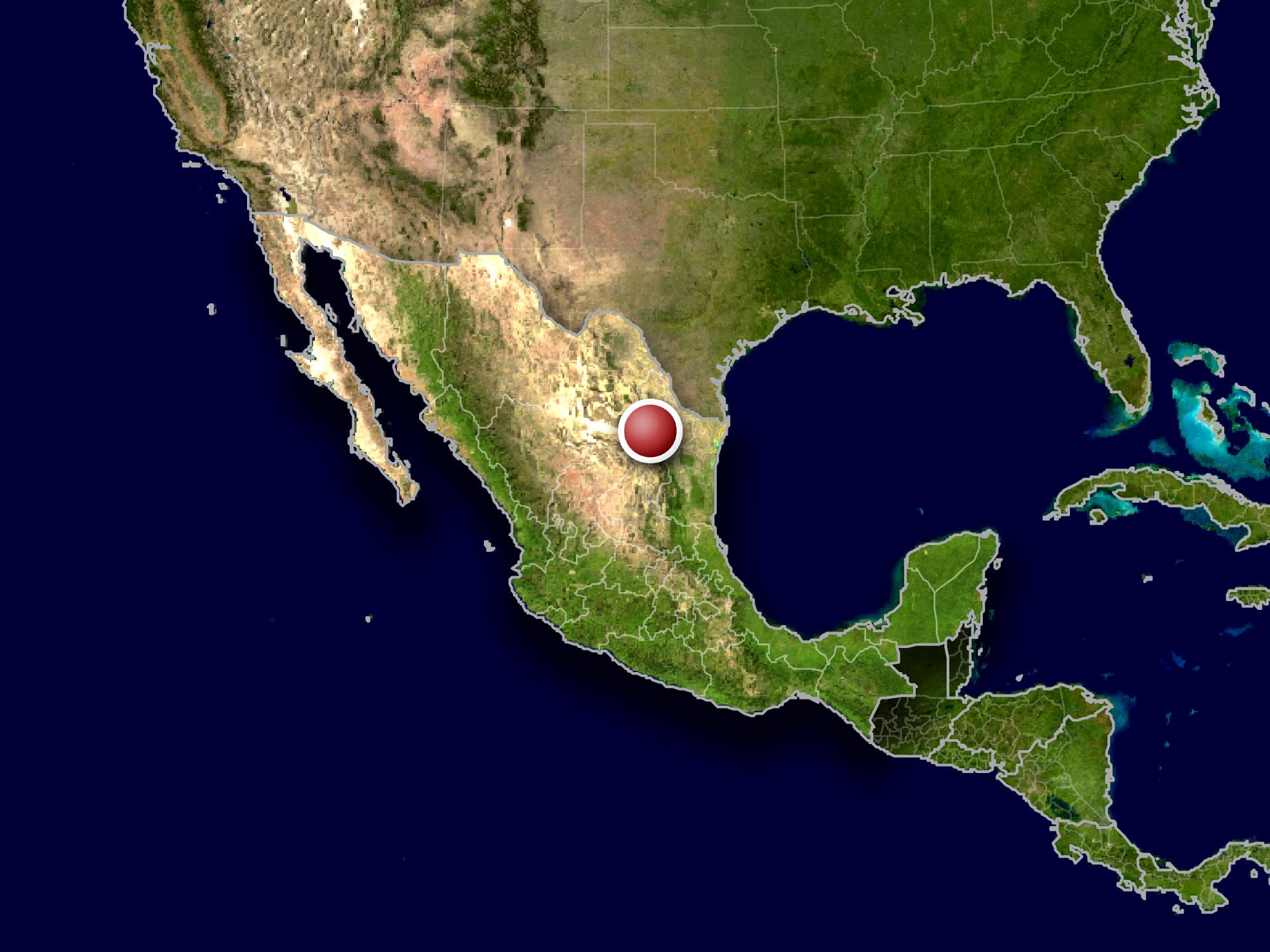 Mapa de Nuevo León. en el norte de México (AP, archivo)