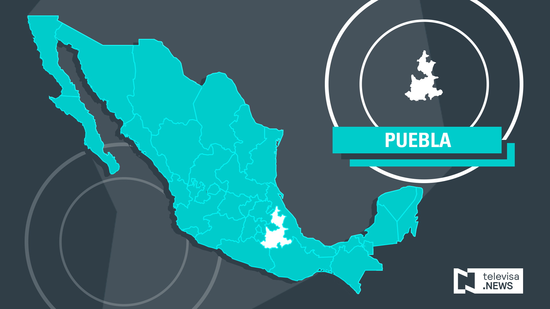 Foto: Mapa de Puebla, Noticieros Televisa