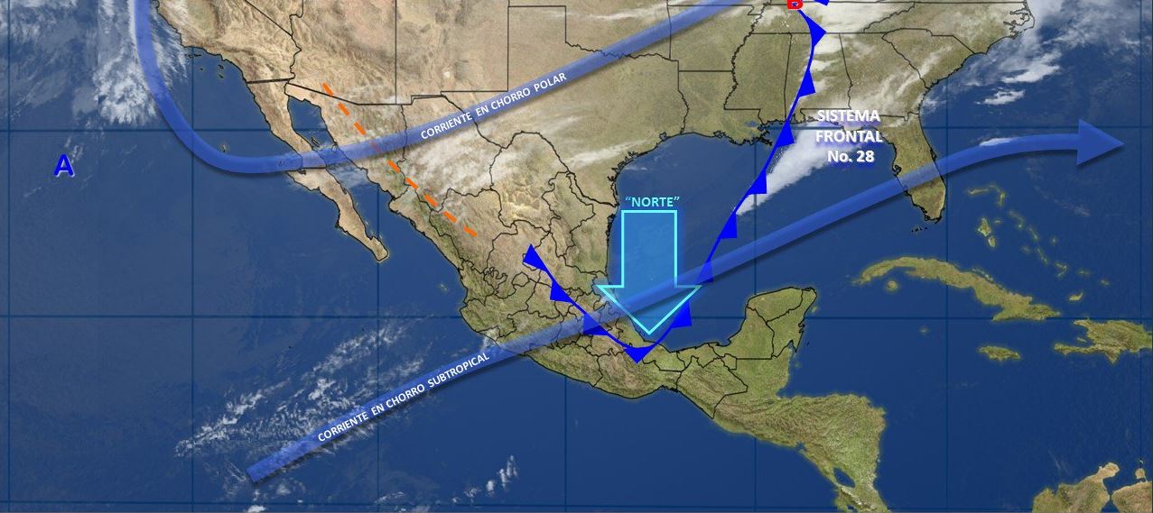 Mapa con el pronóstico del clima para este 15 de febrero; seguirán las bajas temperaturas en México. (SMN)