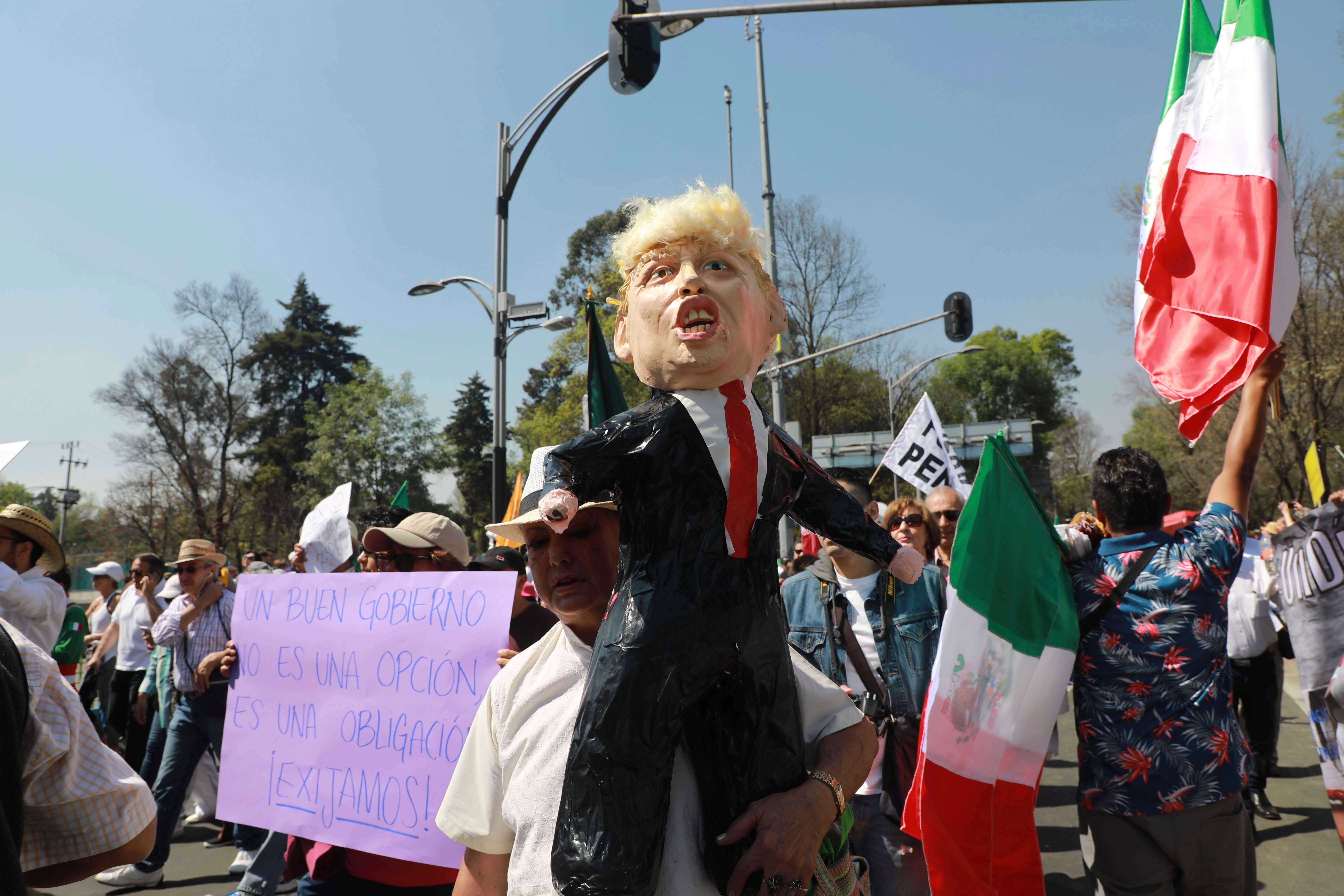 Marcha contra Donald Trump en la CDMX (AP, archivo)