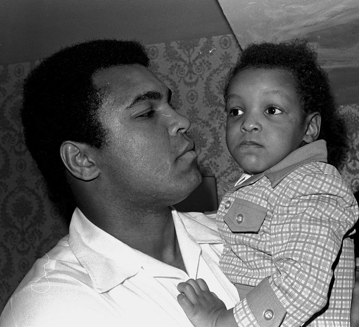 Muhammad Ali y su hijo Muhammad. (AP, archivio)