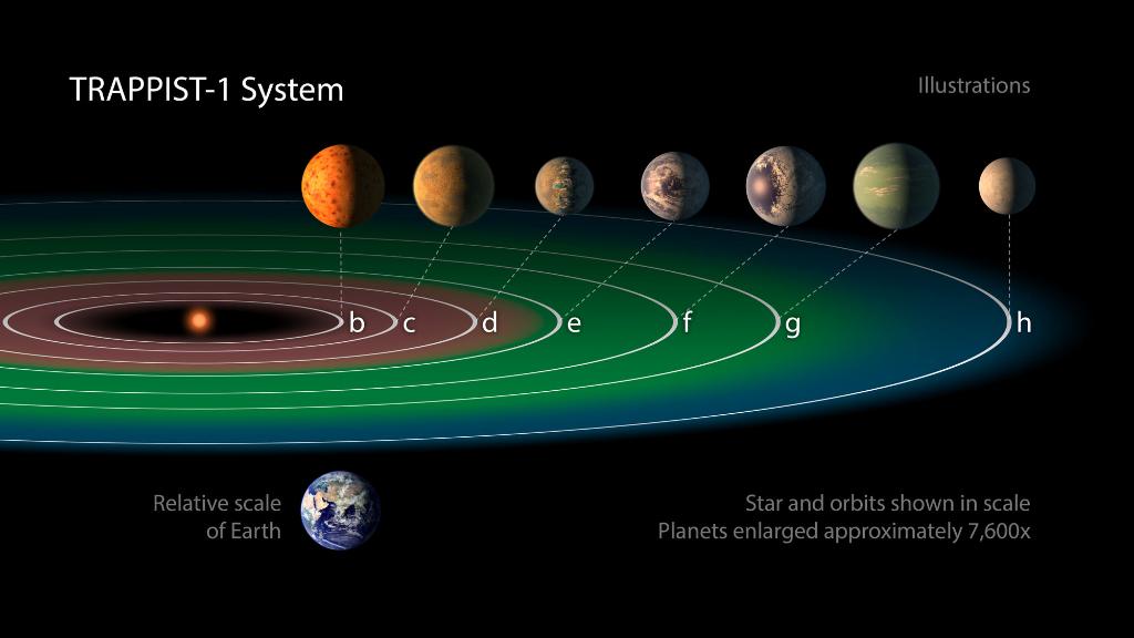 NASA anuncia hallazgo de siete exoplanetas. (Twitter @NASA)