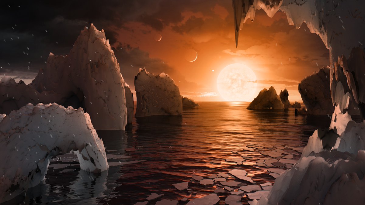 NASA halla 7 exoplanetas del tamaño de la Tierra (Twitter @NASA)