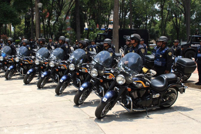 Más de tres mil policías capitalinos alistan operativos por marchas del domingo contra Trump (Twitter @SSP_CDMX)