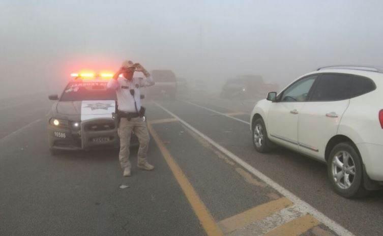 El accidente ocurrió poco antes de las 17:00 horas, en el kilómetro 105 de la carretera federal 45 México-Ciudad Juárez (Twitter/@InfoTotalChih)
