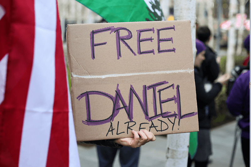 Protestas a favor de Daniel Ramírez Medina, el dreamer de origen mexicano, detenido por las autoridades migratorias de EU. (Reuters, archivo)