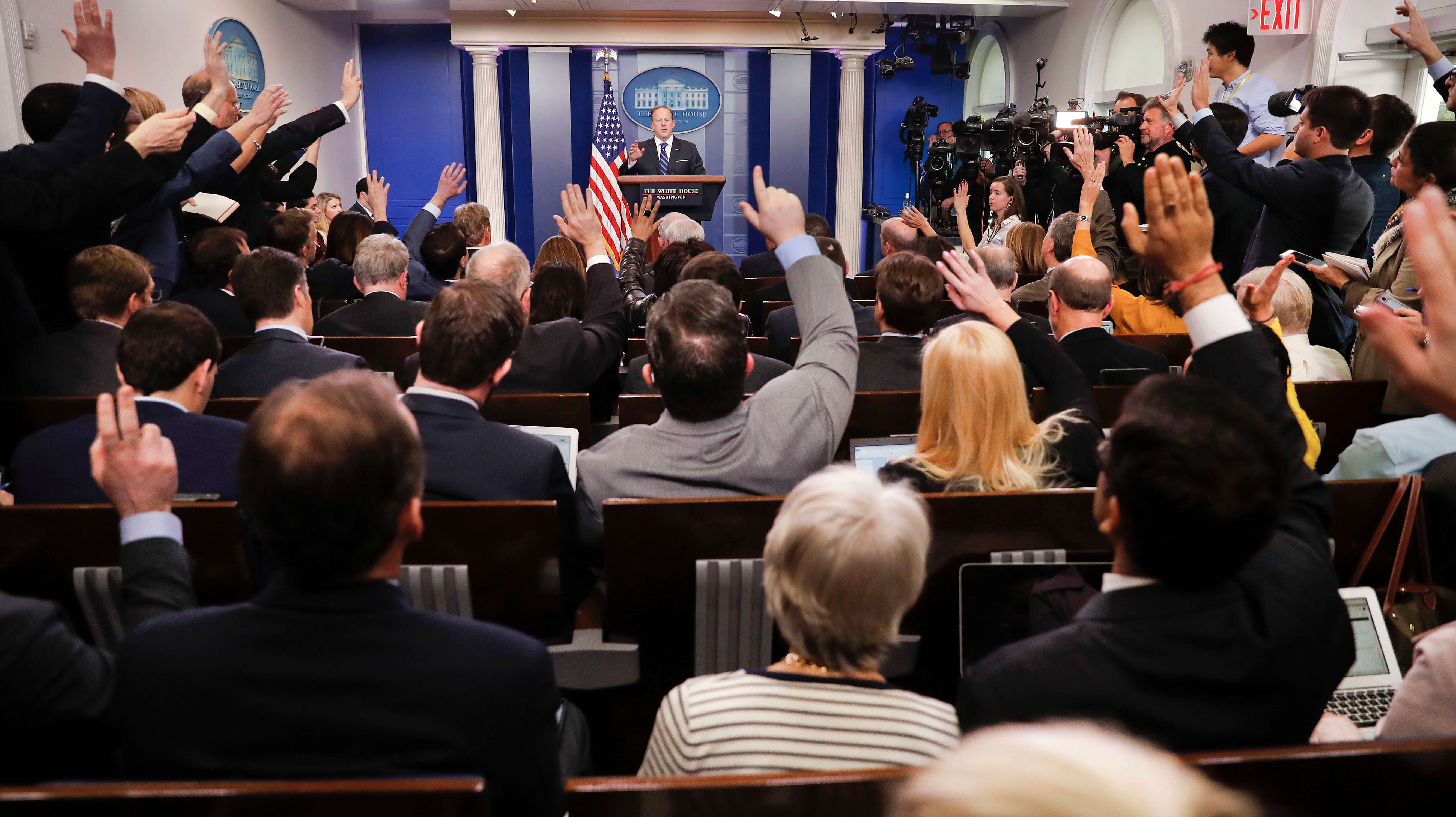 Reunión con Sean Spicer en la Casa Blanca (AP, archivo)