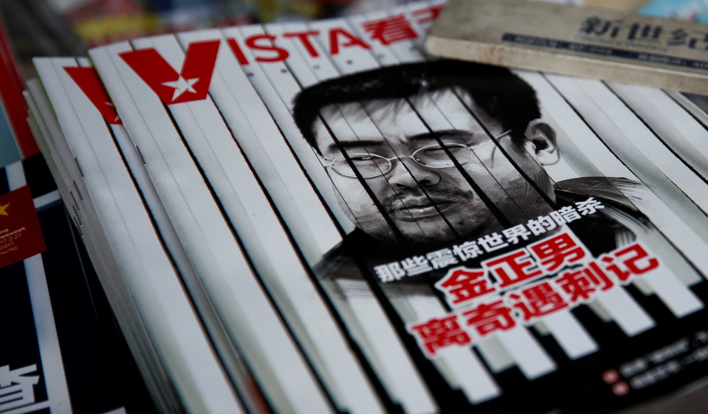La portada de una revista china presenta un retrato de Kim Jong Nam en Beijing (Reuters)