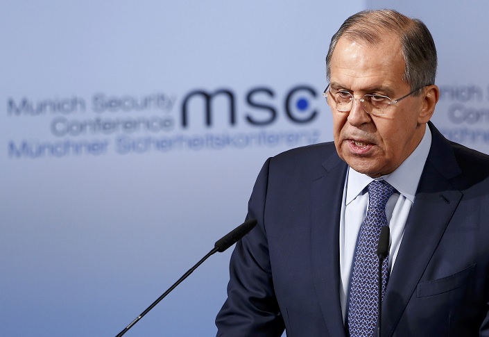 El ministro de Relaciones Exteriores de Rusia, Sergey Lavrov, pronuncia su discurso durante la 53 Conferencia de Munich sobre Seguridad (Reuters)