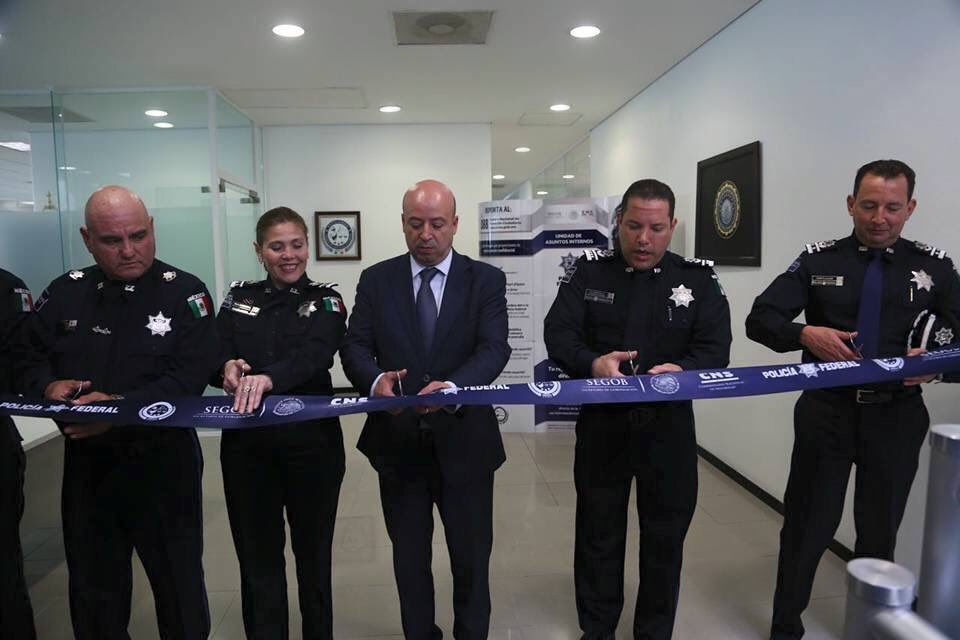 El comisionado Nacional de Seguridad, Renato Sales Heredia inaugura la Segunda Oficina Regional de la Policía Federal, Zona Noreste, en Matamoros, Tamaulipas (Twitter @ManelichCC)