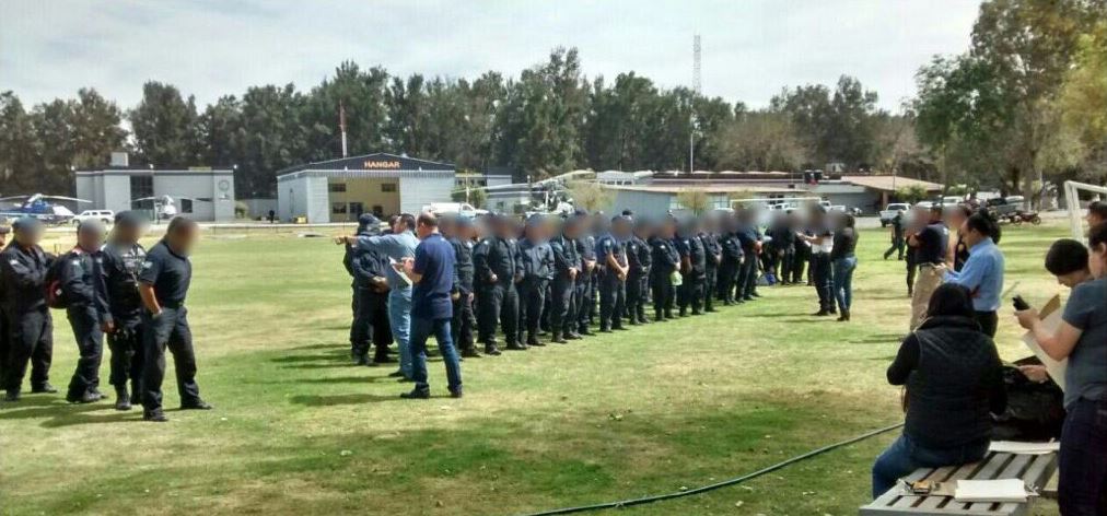 SSP de Michoacán presenta a 152 policías ante la Fiscalía Regional