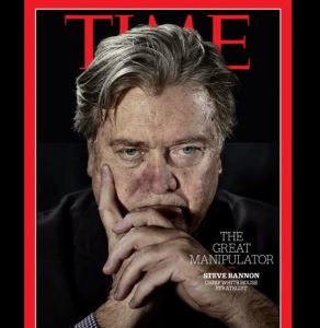 Steve Bannon es el Gran manipulador, según la nueva portada del Time (Cortesía Time)
