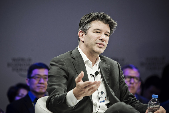 Travis Kalanick, director general de Uber, habla durante una conferencia en China.