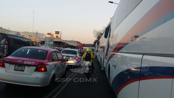 Vialidad afectada en Metro Viaducto (Twitter @OVIALCDMX)