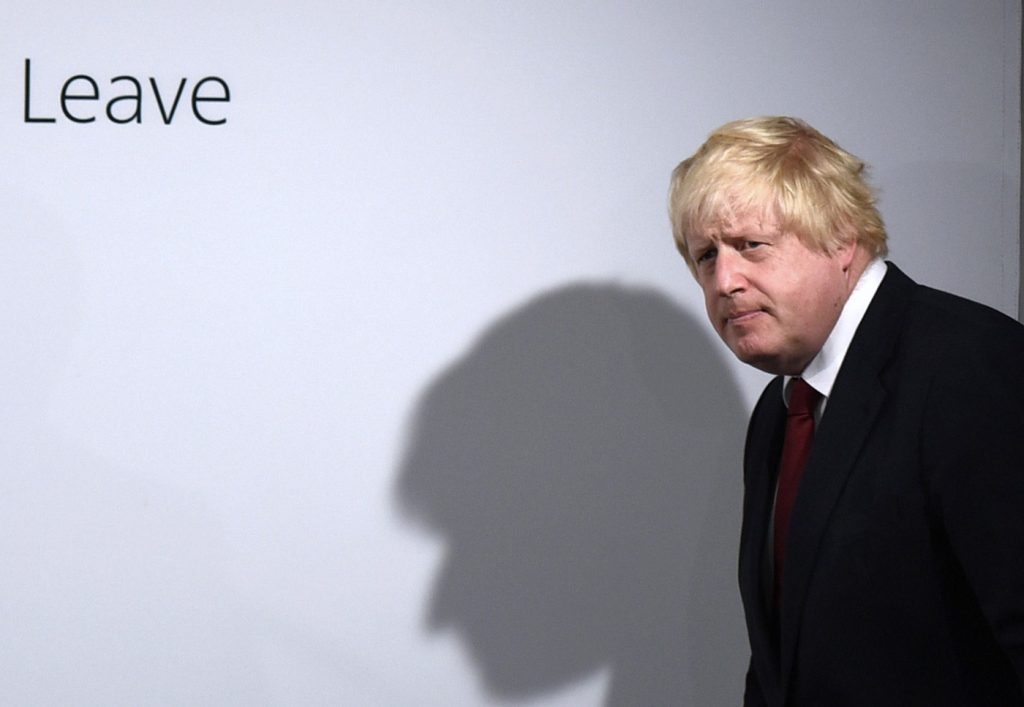 Boris Johnson, quien apoyó la salida de Reino Unido de la Unión Europea.