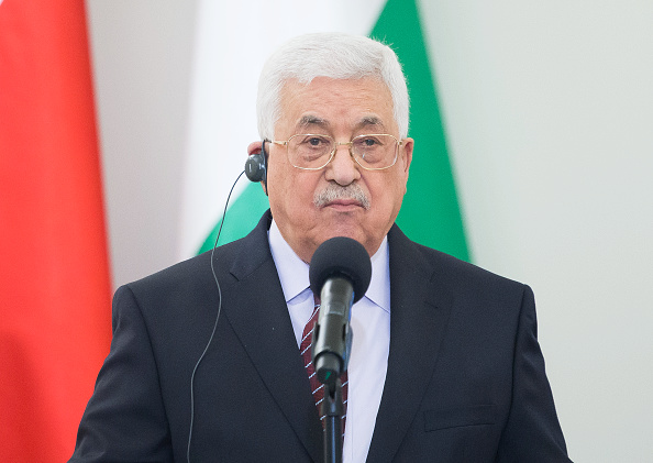 El presidente palestino Mahmud Abbás habla con los medios de comunicación. (Getty Images/archivo)
