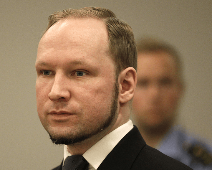 Anders Behring Breivik, autor de los atentados de 2011 en Noruega. (AP, archivo)
