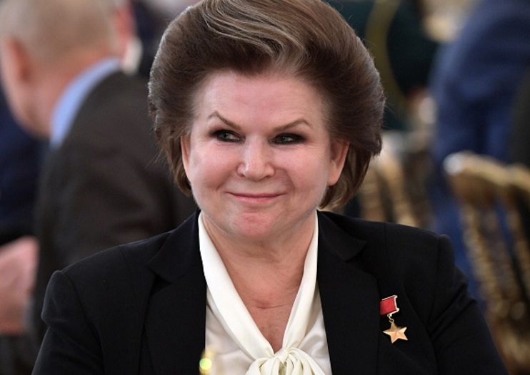 La cosmonauta rusa Valentina Tereshkova asiste a una recepción de gala en 2016 (Getty Images)