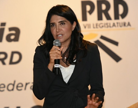 Alejandra Barrales, presidenta nacional del PRD.(Twitter @Ale_BarralesM)