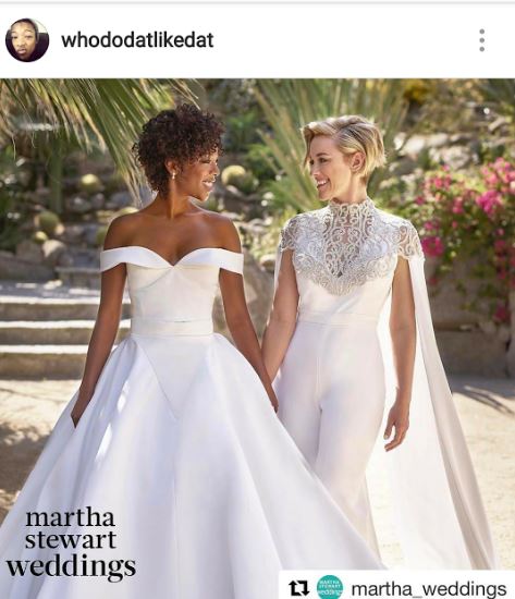 La boda se realizó en Palm Springs, California y tuvo el respaldo, sobre todo, de los padres de Samira Wiley (Instagram/@whododatlikedat)