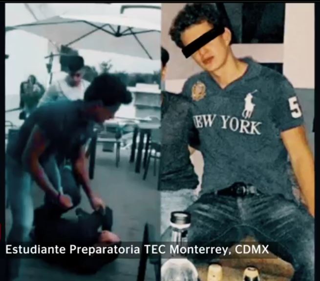 Testimonios identifican a dos jóvenes de 'Los Centinelas' como estudiantes de preparatoria en el Tec de Monterrey, campus Ciudad de México; dicen que las agresiones comenzaron antes de mayo de 2016. (Noticieros Televisa)