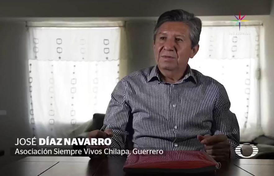 El grupo criminal 'Los Ardillos' intentó matar a José Díaz Navarro, líder de la Asociación Siempre Vivos Chilapa, Guerrero; él huyó, pero hace tres semanas, su nombre apareció en las llamadas 'Listas de la Muerte', donde los sicarios anuncian a quien van a matar. (Noticieros Televisa)