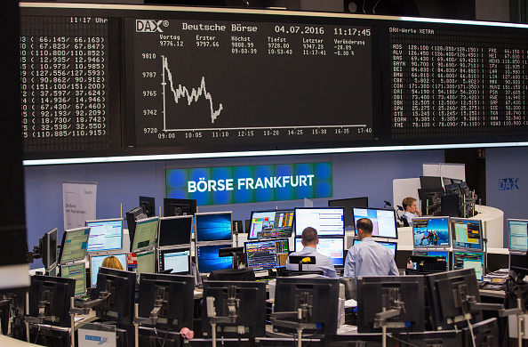 Piso de operaciones en la Bolsa de Frankfurt