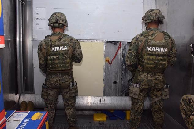 Decomisan 60 kilos de cocaína a bordo de un buque en Manzanillo, Colima . (Noticieros Televisa)
